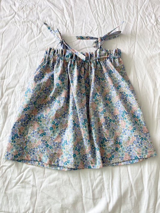 Libby Shoestring Dress - Cotton Poplin Mauve