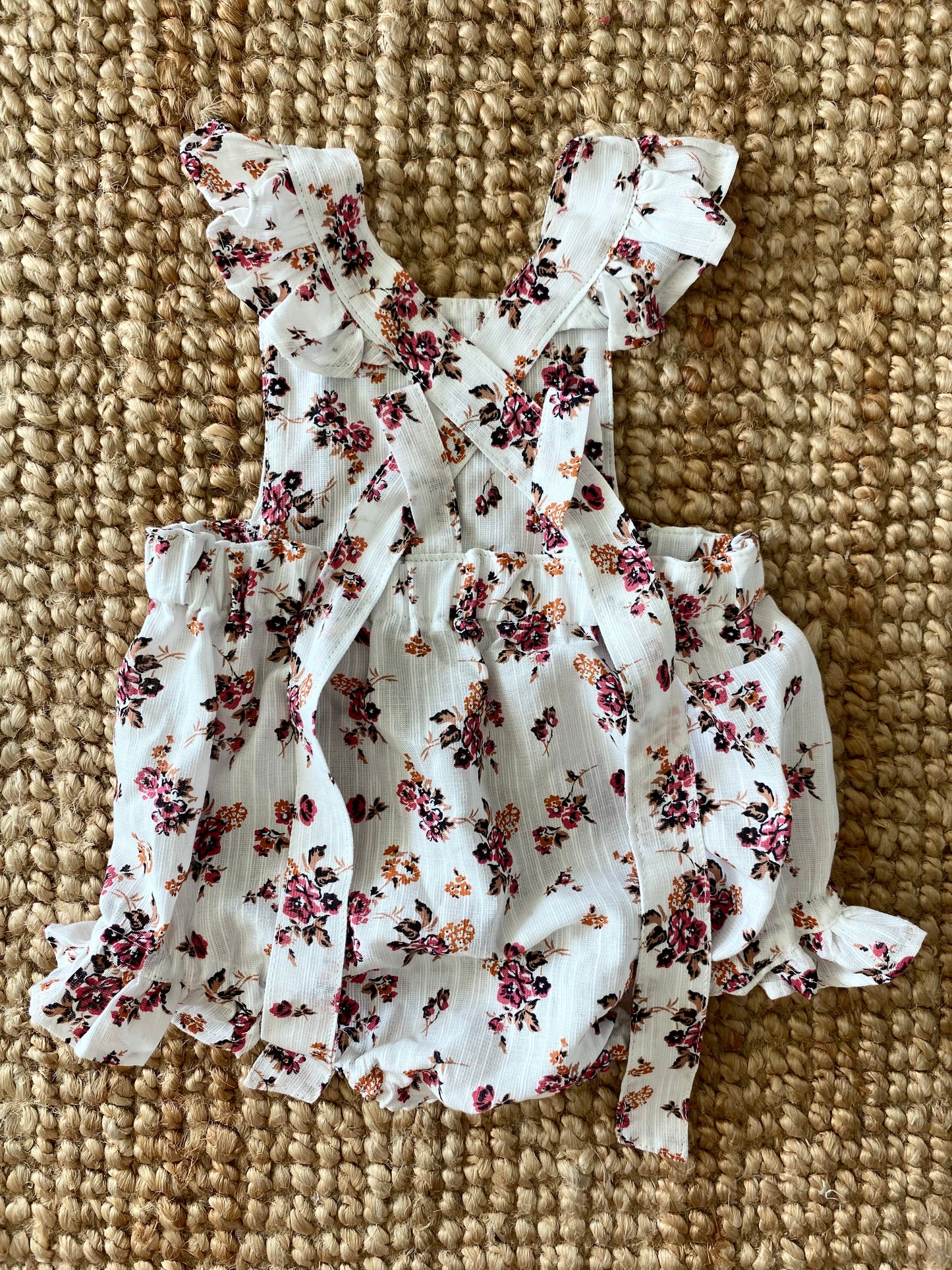 Marigold Romper - Rayon Linen Rose Liberty