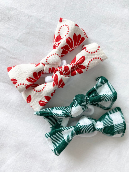 The Christmas Collection Accessories - Bows and Scrunchies