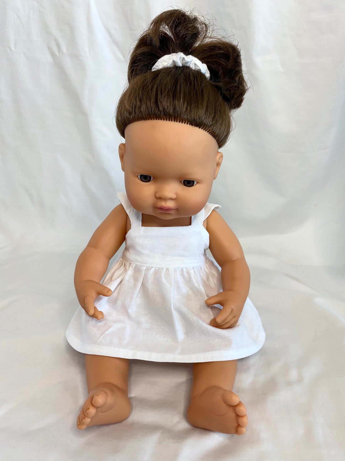 Marigold Dolls Dress -  Cotton White