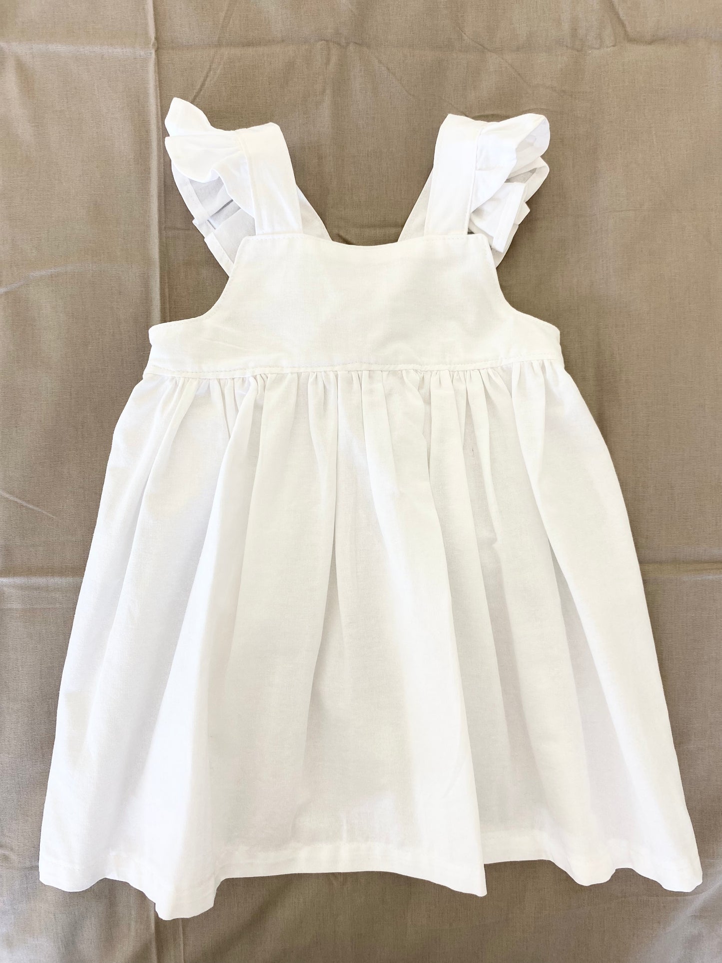 Marigold Dress -  Cotton White