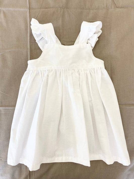 Marigold Dress -  Cotton White