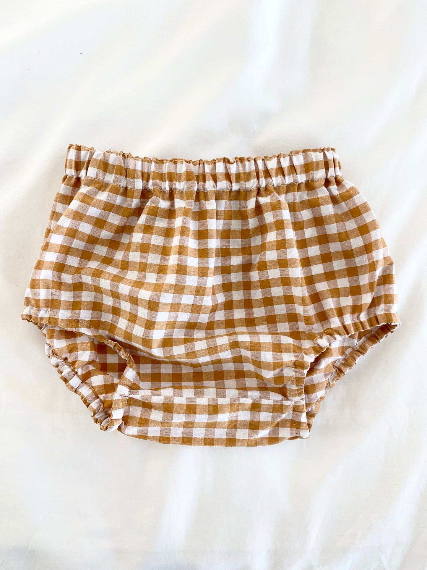 Unisex Bloomer - Cotton Gingham Golden Spice