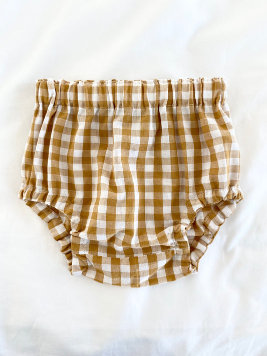 Unisex Bloomer - Cotton Gingham Mustard