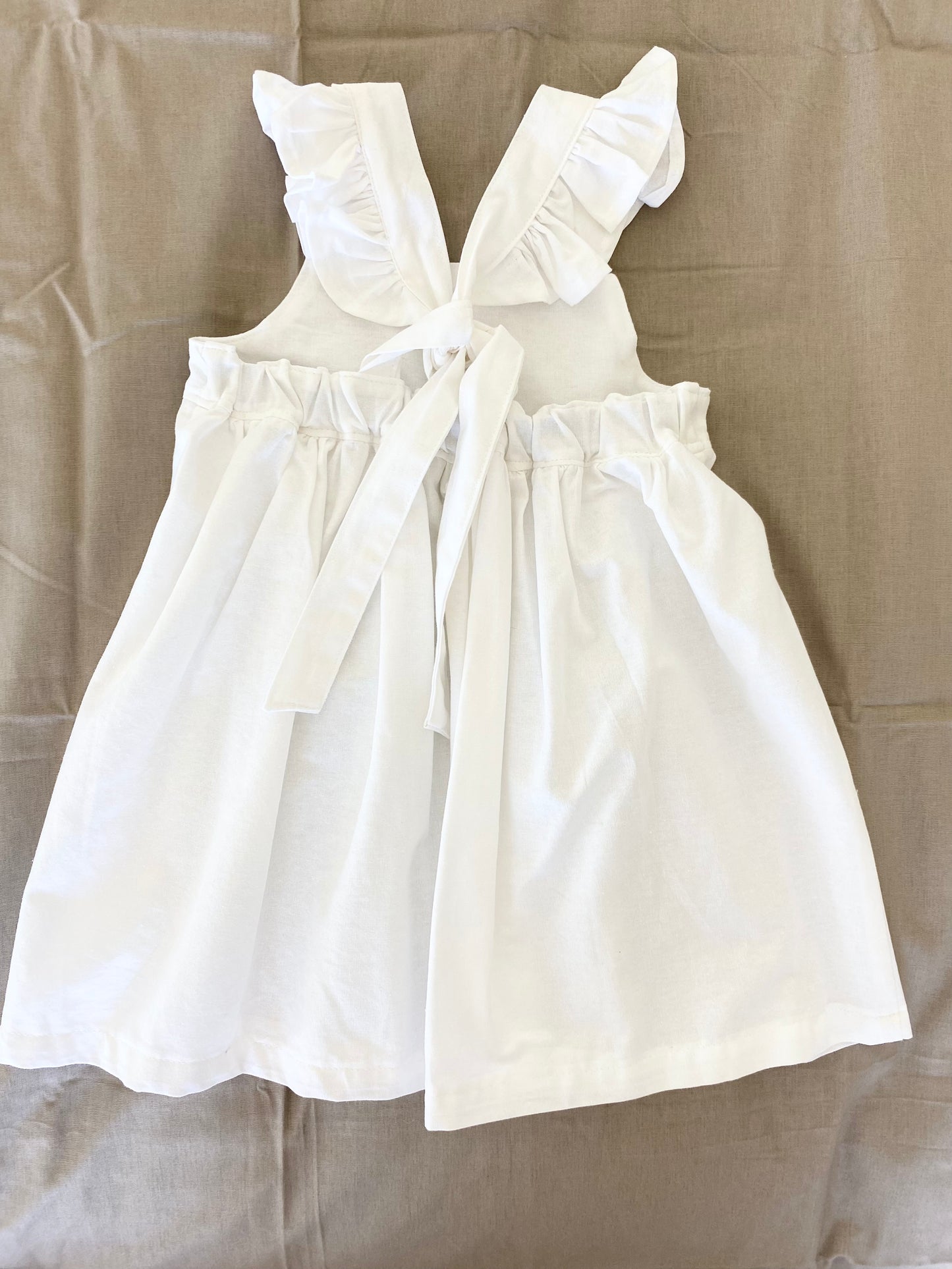Marigold Dress -  Cotton White